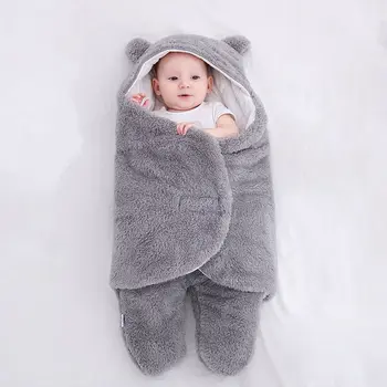 0-9M Unisex Outono Bebê Saco de Dormir Envelope para Recém-nascido de Inverno Swaddle Cobertor Envoltório Sacos de Dormir do Bebê roupa de Cama Sleepsack