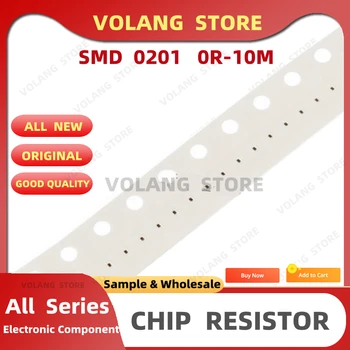 100PCS/MONTE 0201 Resistor De 15,4 K 1% SMD 15.4 KΩ 15K4 OHMS F 0,6 mm*0,3 mm de Espessura de Filme Chip Resistores de 1/20W Precisão Novo Original
