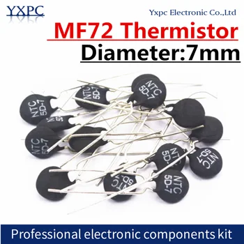10pcs MF72 Termistor Resistor 3D-7 3R 5D-7 5R 8D-7 8R 10D-7 10R 12D-7 12R 16D-7 16R 22D-7 22R 33D-7 33R 50D-7 50R NTC resistores