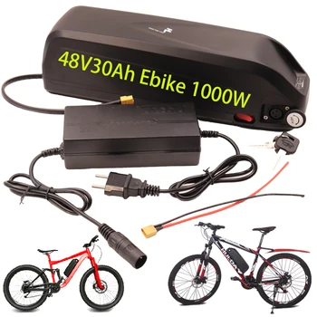 18650 Bicicleta Elétrica Hailong Bateria 36V 48V 52V USB BBS02 BBS03 BBSHD 17Ah 20ah 30Ah 500W 750W 1000W 1500W Scooter Bateria