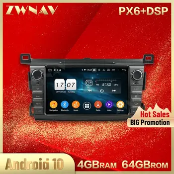 2 din Android 10.0 do Carro da tela de leitor Multimídia Toyota RAV4 2013-2015 BT vídeo estéreo Android GPS navi unidade de cabeça de auto estéreo
