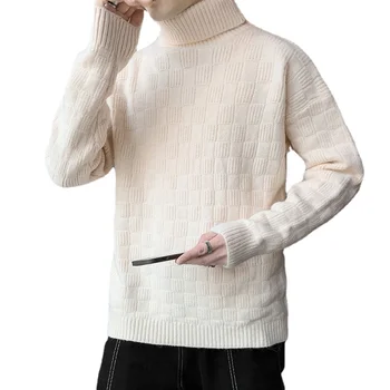 2022 Nova Moda masculina Suéter Multicolorido Belo jovem Confortável, Versátil Quente Top de Malha de Mens Vestuário