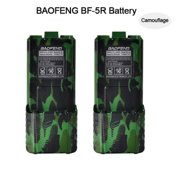 2PCS BF UV5R Walkie Talkie Bateria de 3800mAh 7.4 V Estendido Grande Capacidade verde Li-Ion BL-5L para Baofeng UV-5R UV-5RB UV-5RE