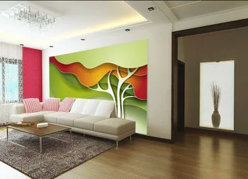 3D personalizado murais,abstrato árvore contemporânea e contratados papel de parede,hotel sofá da sala de TV de parede papel de parede do quarto