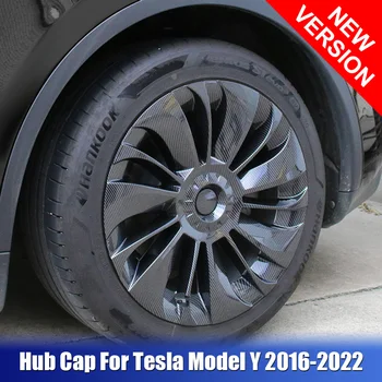 4Pcs de Substituição capa de Roda Kit Completo Capa de Auto Modificação Para o Tesla Model Y 2016-2022 19 Polegadas com Calota de Automóvel Tampa do cubo