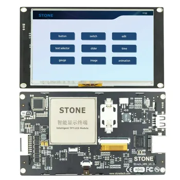 5 Polegadas Nextion HMI Inteligente Smart UART, SPI Touch TFT LCD Módulo de Visualização Para a Indústria de Controle de