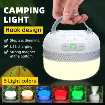 Acampamento de Luz Recarregável USB Tenda Lâmpada Pendurada ao ar livre, Iluminação de Emergência de Super Longa duração, Cavalo Lâmpada de Lanterna de Pesca da Lâmpada