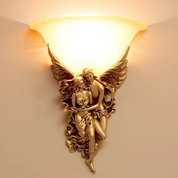Anjo da lâmpada de parede ao ar livre iluminação interior luzes de parede para casa o amor romântico parede do Diodo emissor de luz da sala sala Villa Bar WJ120310