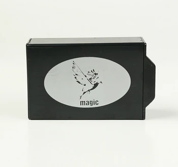 Atacado 100pcs EMS Variedade de Magia Adereços de Plástico da Caixa Mágica Caixa Preta Puxe a Caixa de Ferramenta Mágica, Magia Brinquedo Fácil De Usar YH164
