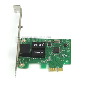BGEKTOTH 10/100/1000Mbps RJ45 Ethernet PCI-E Controlador de Rede de Carro de rede RJ-45 Adaptador Conversor