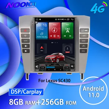 IPS Android 11.0 8GB+256 GB do Lexus SC430 2002-2010 Rádio do Carro Player de Multimídia de Auto Stereo Tape Recodificador de Chefe de Unidade DSP Carplay