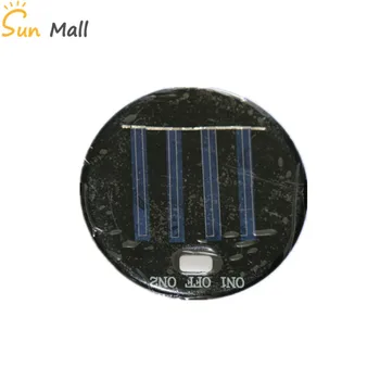 Silício policristalino/Poli Painel Solar de Round 77MM 2V 60A 0.12 W com Comutador de Buraco solar com placas de cola