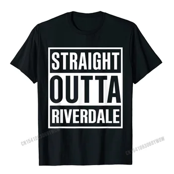 Straight Outta Riverdale Idéia Melhor Presente T-Shirt De Camisas Dos Homens De Algodão De Impressão Tops Tees Da Venda Do Sexo Masculino T-Shirt Normal