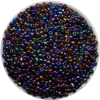 atacado 3mm 1000pcs multi-coloridos para Escolher checa vidro fosco missangas intervalo de grânulos de fazer a jóia de esferas Soltas